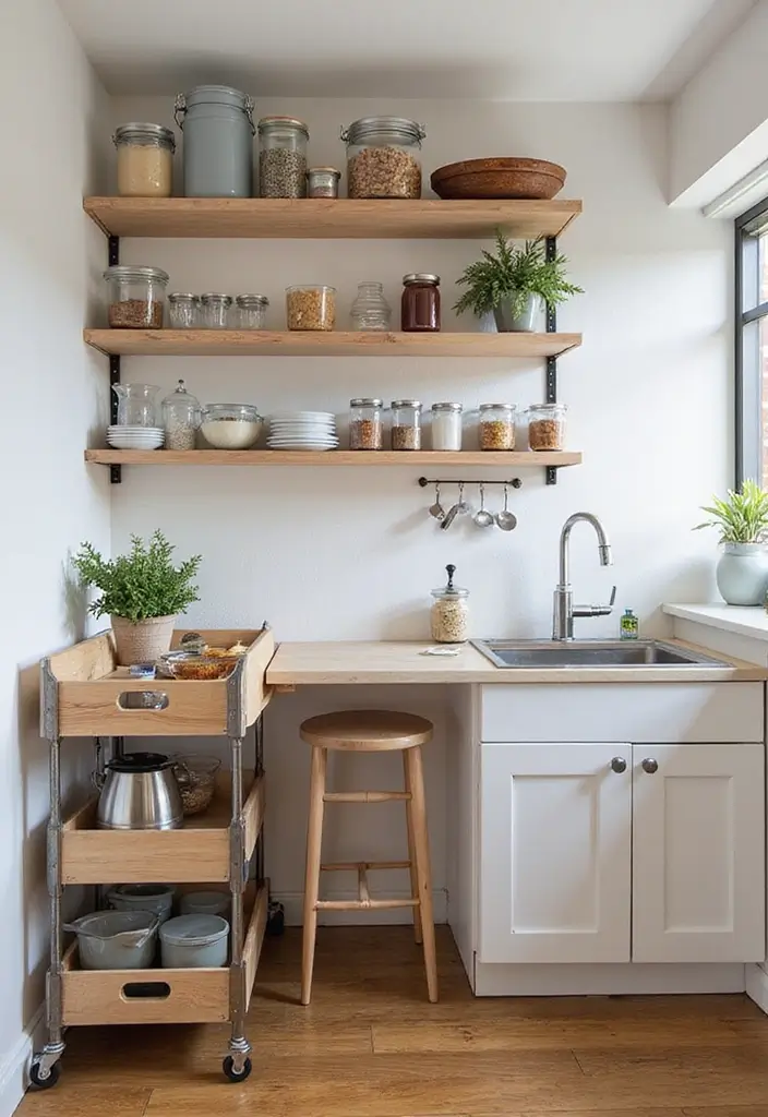 30+ Small Studio Apartment Ideas That Maximize Style and Function 10 30+ Small Studio Apartment Ideas That Maximize Style and Function - 10. Smart Kitchen Solutions