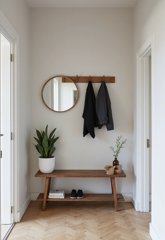 30+ Small Studio Apartment Ideas That Maximize Style and Function 13 30+ Small Studio Apartment Ideas That Maximize Style and Function - 13. Create a Functional Entryway