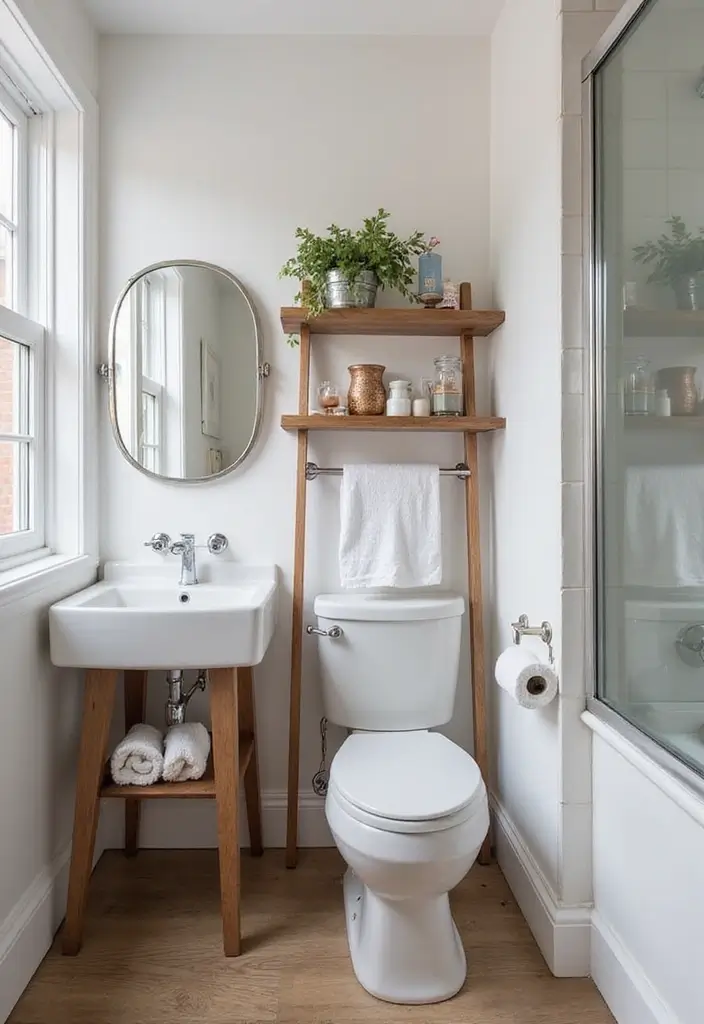 30+ Small Studio Apartment Ideas That Maximize Style and Function 14 30+ Small Studio Apartment Ideas That Maximize Style and Function - 14. Smart Bathroom Storage