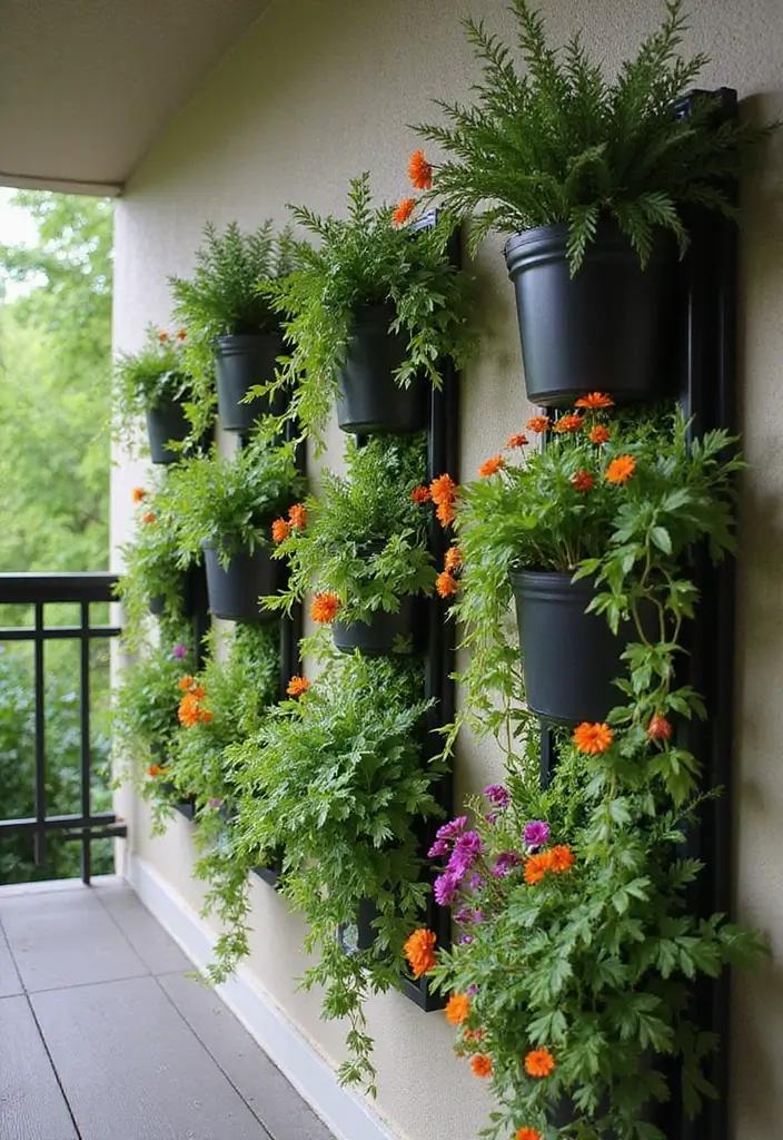 25 Apartment Balcony Inspirations That Feel Like an Outdoor Oasis - 11. Vertical Gardens