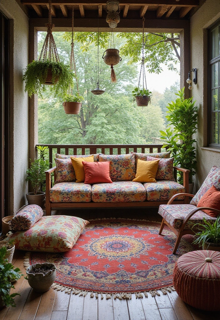 25 Apartment Balcony Inspirations That Feel Like an Outdoor Oasis - 13. Bohemian Bliss