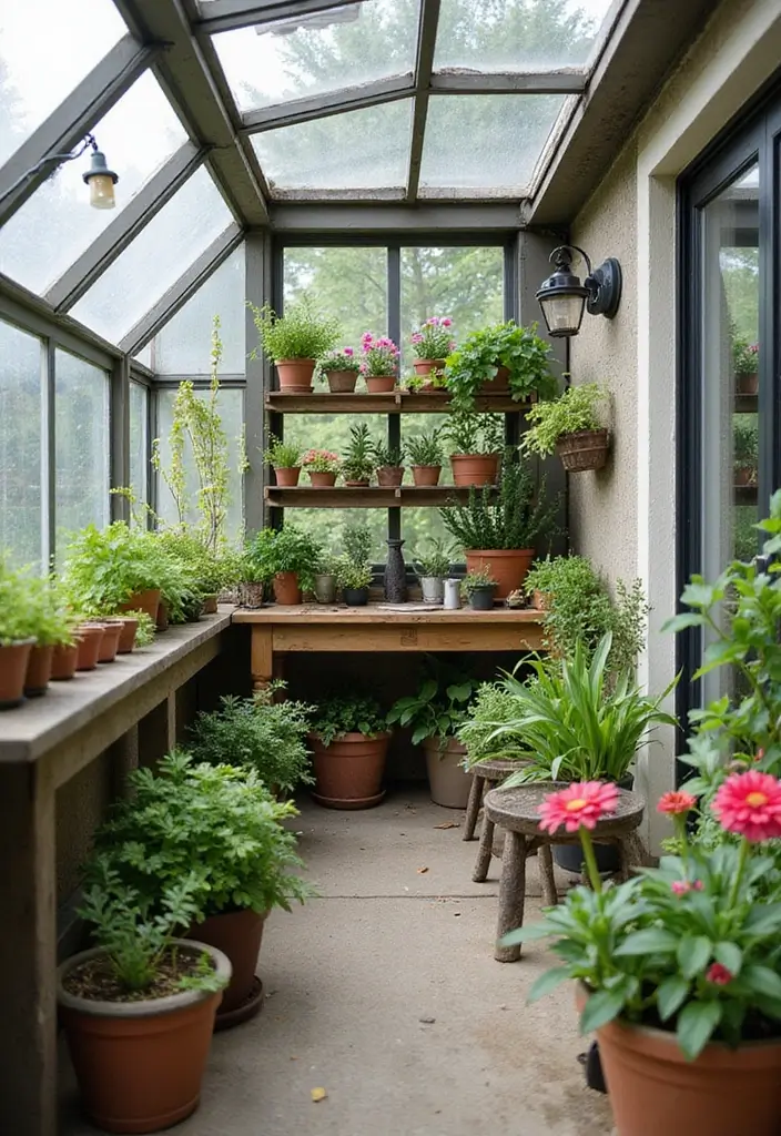 25 Apartment Balcony Inspirations That Feel Like an Outdoor Oasis - 16. Greenhouse Balcony