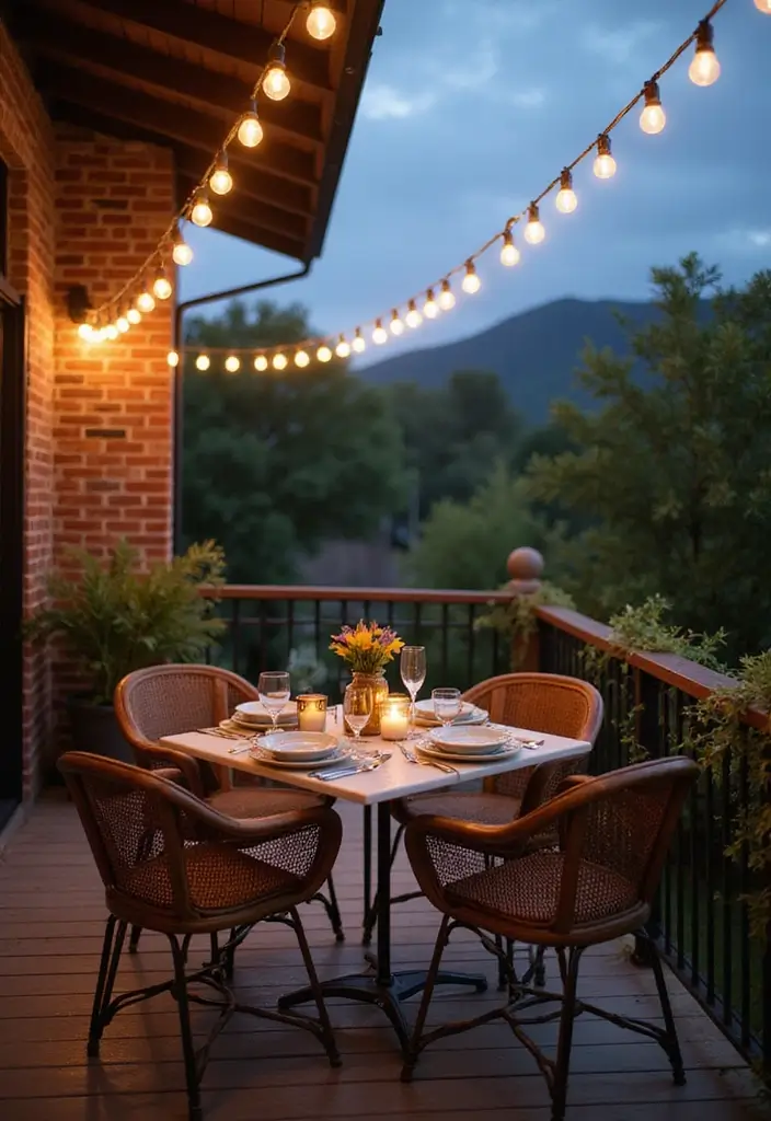 25 Apartment Balcony Inspirations That Feel Like an Outdoor Oasis - 3. Outdoor Dining Delight