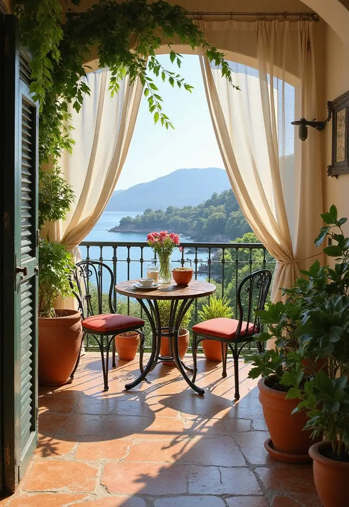 25 Apartment Balcony Inspirations That Feel Like an Outdoor Oasis - 6. Mediterranean Vibes