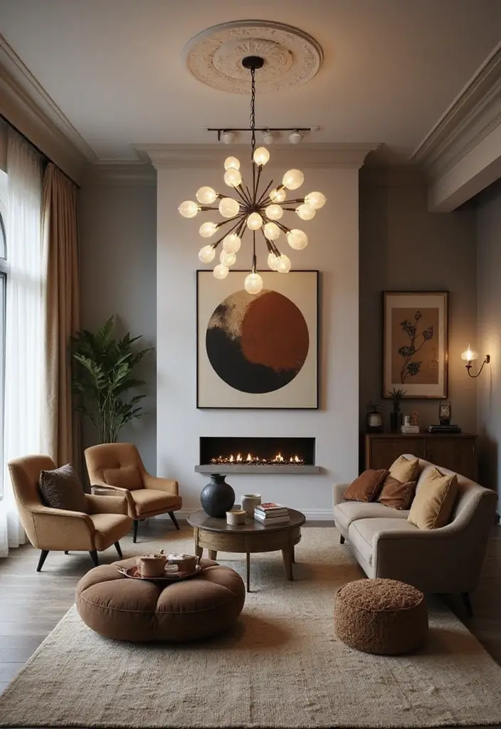 25 Apartment Decorating Hacks to Transform Any Small Space 12 25 Apartment Decorating Hacks to Transform Any Small Space - 12. Choose a Statement Light Fixture