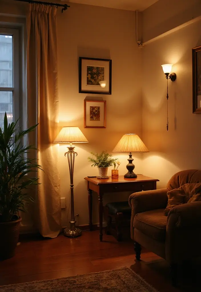 25 Apartment Decorating Hacks to Transform Any Small Space 18 25 Apartment Decorating Hacks to Transform Any Small Space - 18. Layer Lighting