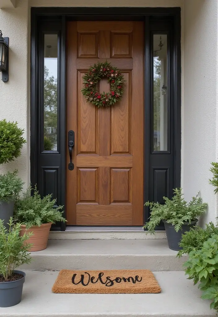 25 Apartment Essentials Checklist Every Renter Needs 22. Personalized Doormat