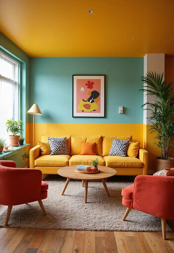 25 Modern Apartment Decor Styles That Feel Fresh and Chic - 12. Retro Revival