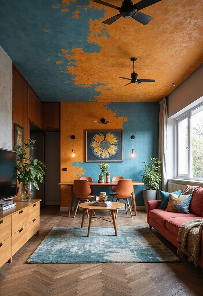 25 Modern Apartment Decor Styles That Feel Fresh and Chic - 19. Statement Ceilings