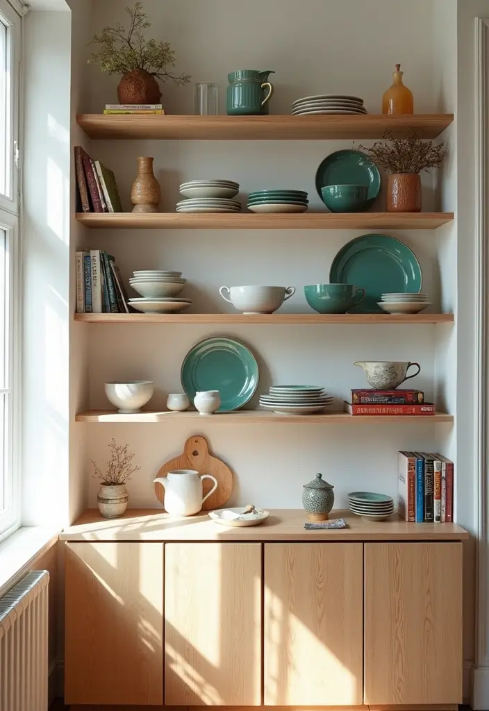 25 Parisian Apartment Design Secrets for Timeless Elegance 8 25 Parisian Apartment Design Secrets for Timeless Elegance - 8. Open Shelving