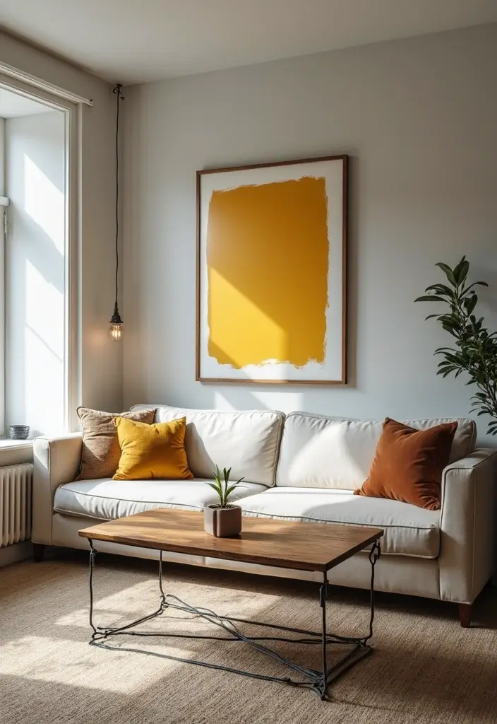 25 Small Apartment Decorating Tricks to Open Up Any Room 12 25 Small Apartment Decorating Tricks to Open Up Any Room - 12. Use Wall Art to Create Focal Points