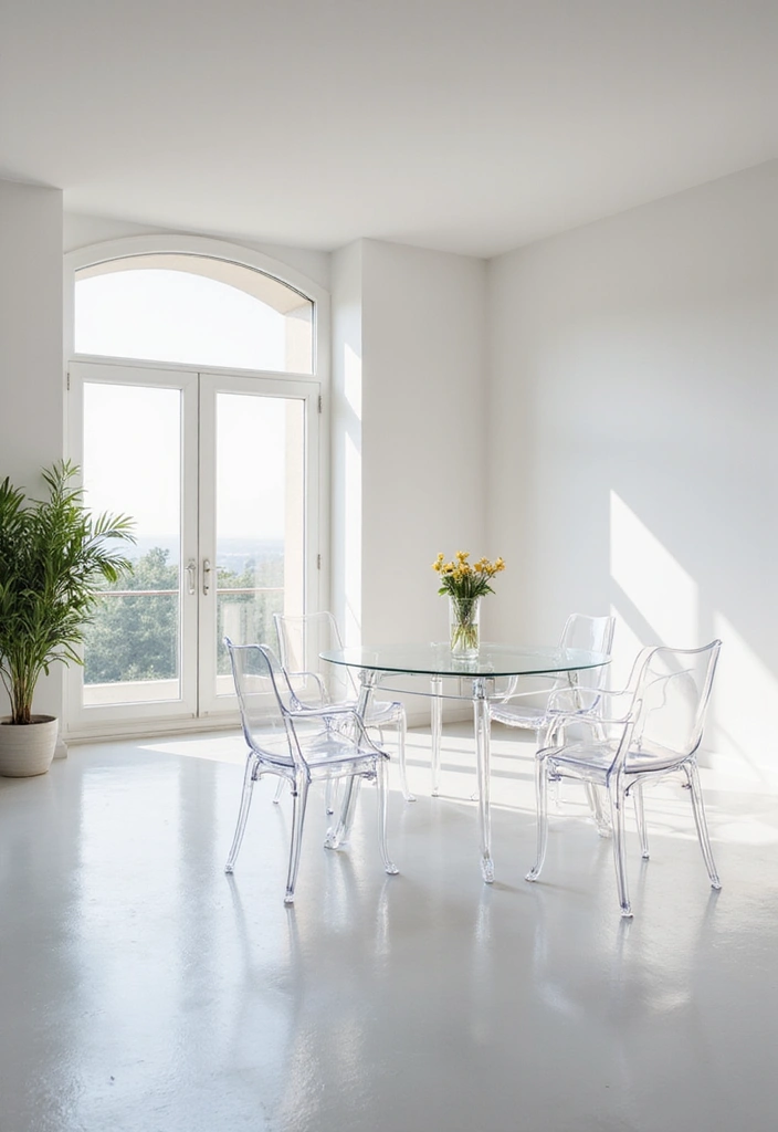 25 Small Apartment Decorating Tricks to Open Up Any Room 5 25 Small Apartment Decorating Tricks to Open Up Any Room - 5. Incorporate Transparent Furniture