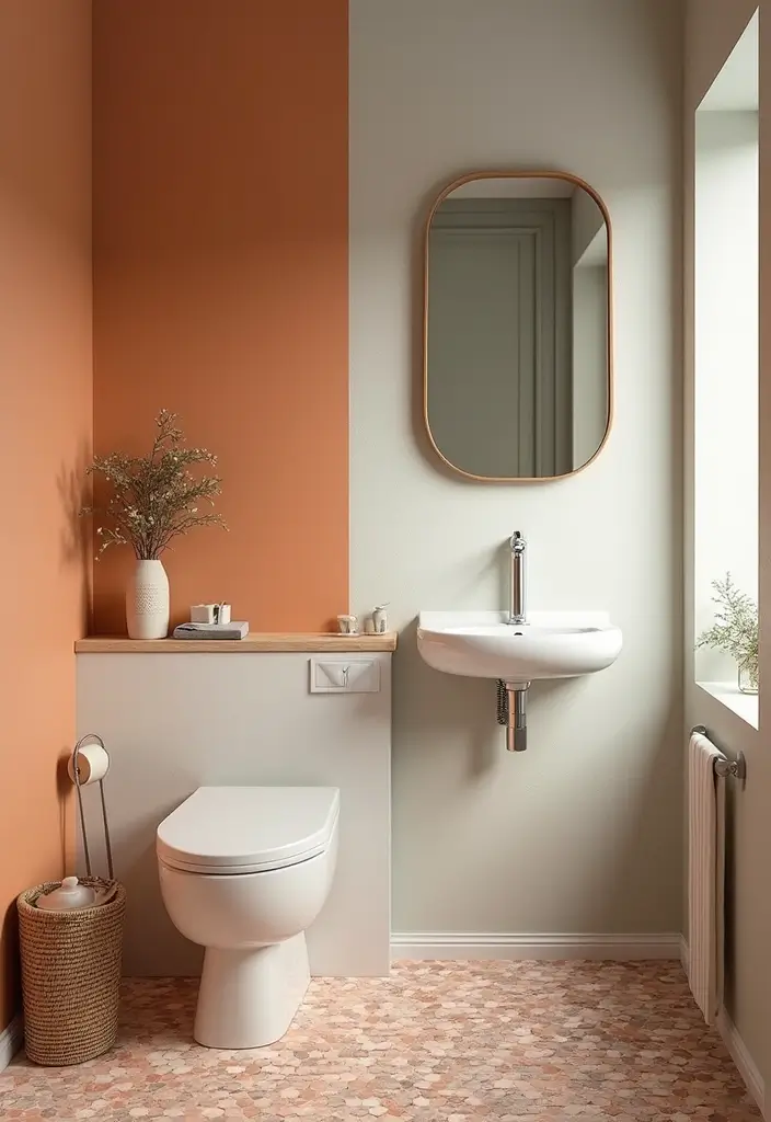 25 Small Space Bathroom Design Solutions That Impress 13 25 Small Space Bathroom Design Solutions That Impress - 13. Creative Use of Color