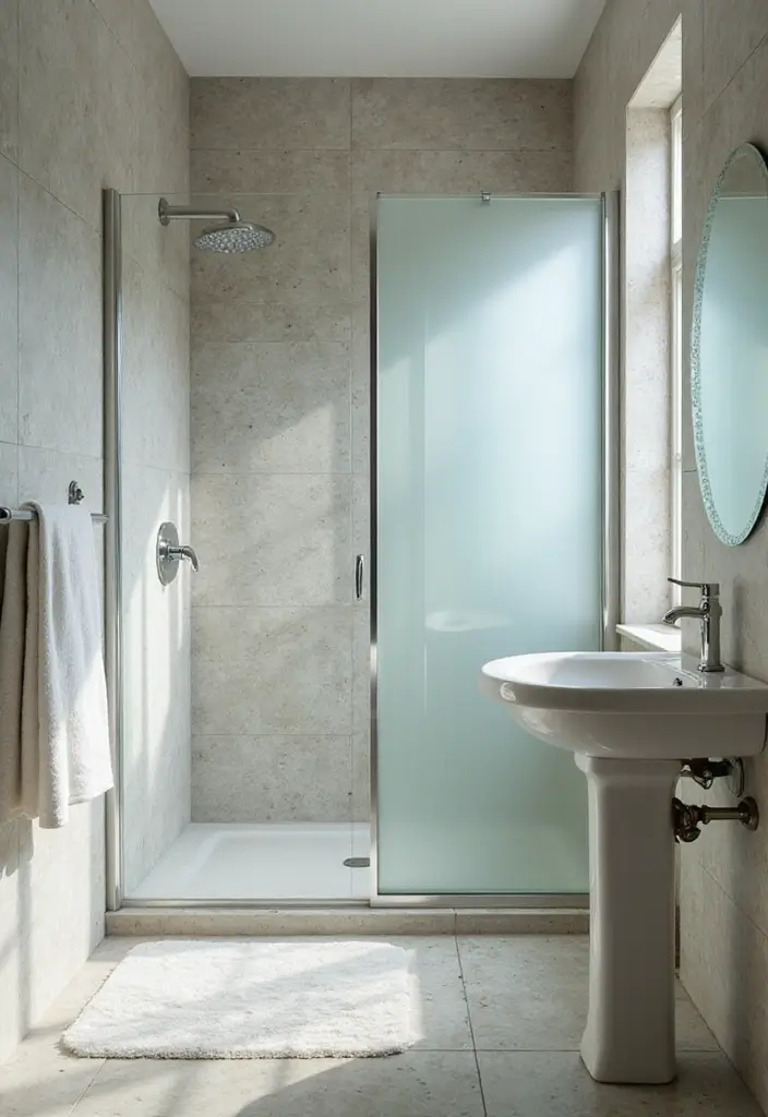 25 Small Space Bathroom Design Solutions That Impress 16 25 Small Space Bathroom Design Solutions That Impress - 16. Glass Shower Doors
