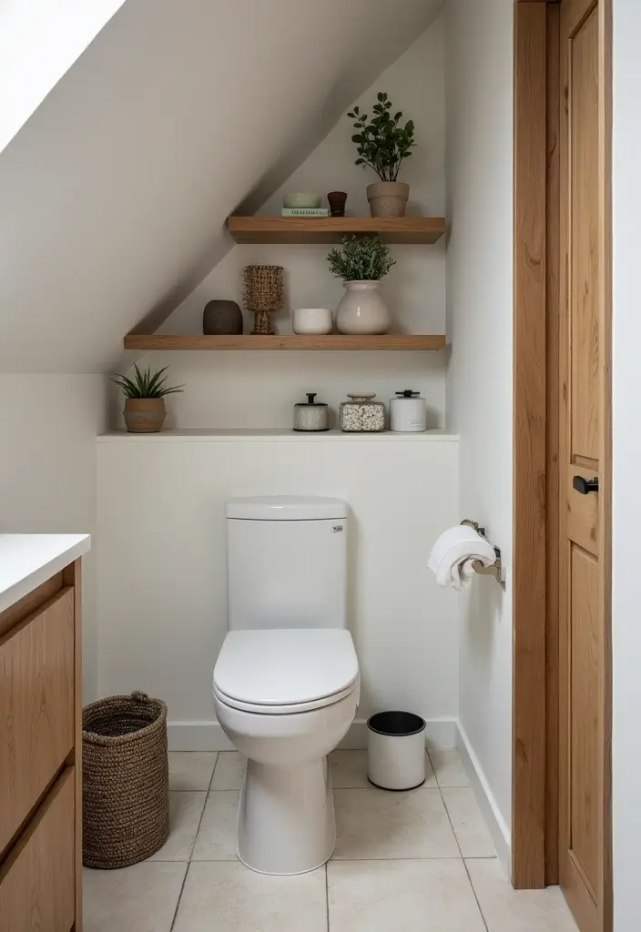 25 Small Space Bathroom Design Solutions That Impress 21 25 Small Space Bathroom Design Solutions That Impress - 21. Space Under the Stairs