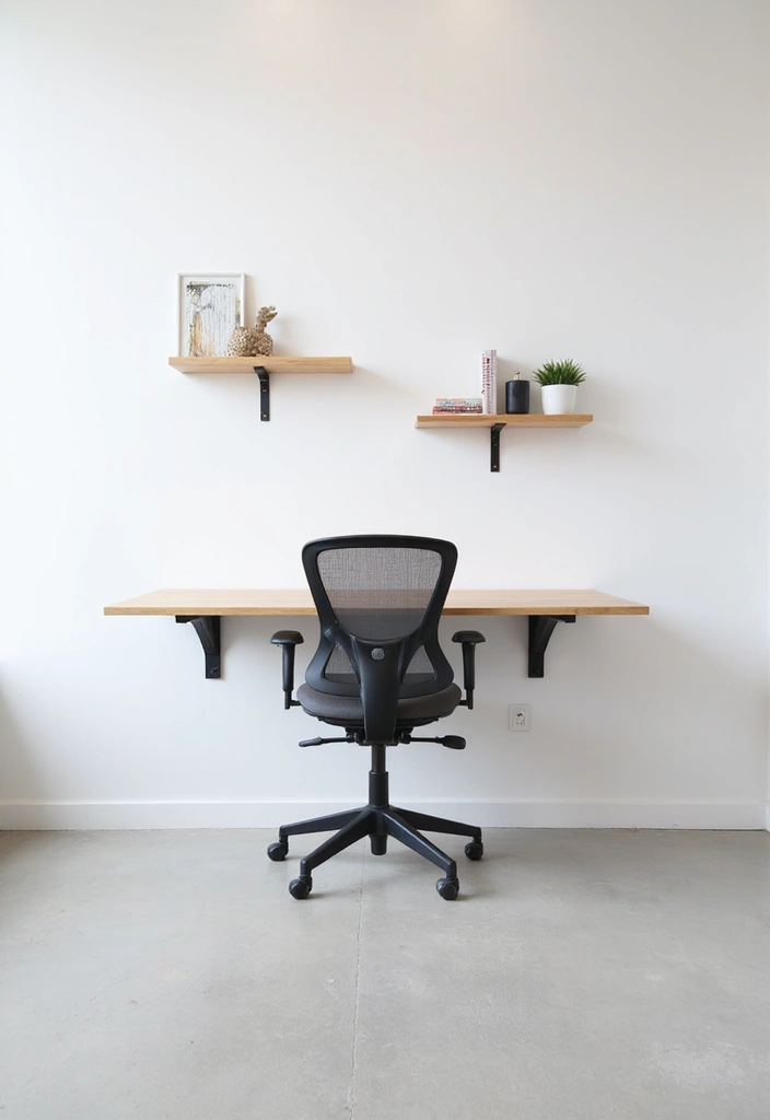 25 Small Space Office Ideas to Boost Focus and Style 1 25 Small Space Office Ideas to Boost Focus and Style - 1. Floating Desks for Minimalist Charm