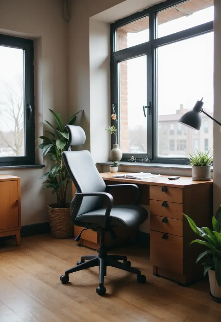 25 Small Space Office Ideas to Boost Focus and Style 9 25 Small Space Office Ideas to Boost Focus and Style - 9. Ergonomic Chairs