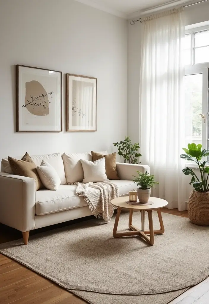 30+ Small Studio Apartment Ideas That Maximize Style and Function 25 30+ Small Studio Apartment Ideas That Maximize Style and Function - 25. Strategically Use Rugs