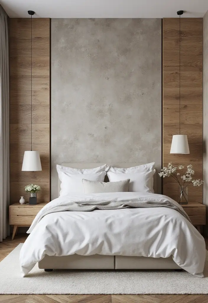 26 Apartment Bedroom Makeovers for a Cozy and Modern Vibe 11 26 Apartment Bedroom Makeovers for a Cozy and Modern Vibe - 11. Textured Wall Treatments