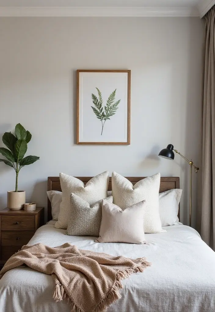 26 Apartment Bedroom Makeovers for a Cozy and Modern Vibe 26 26 Apartment Bedroom Makeovers for a Cozy and Modern Vibe - 26. Seasonal Decor Changes