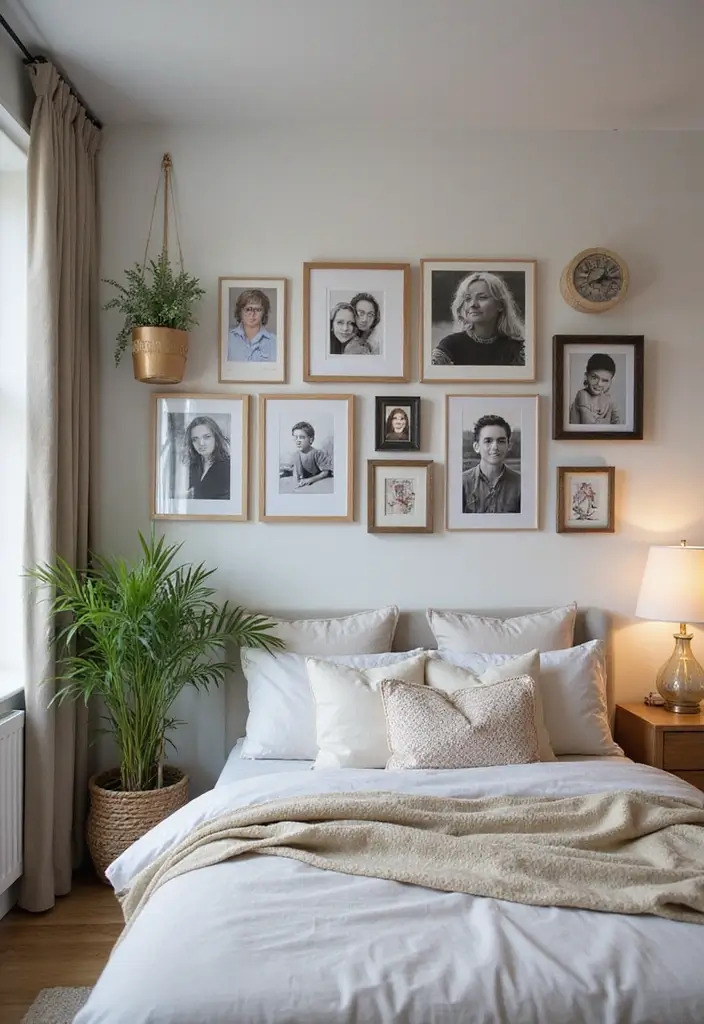 26 Apartment Bedroom Makeovers for a Cozy and Modern Vibe 9 26 Apartment Bedroom Makeovers for a Cozy and Modern Vibe - 9. Personalized Decor