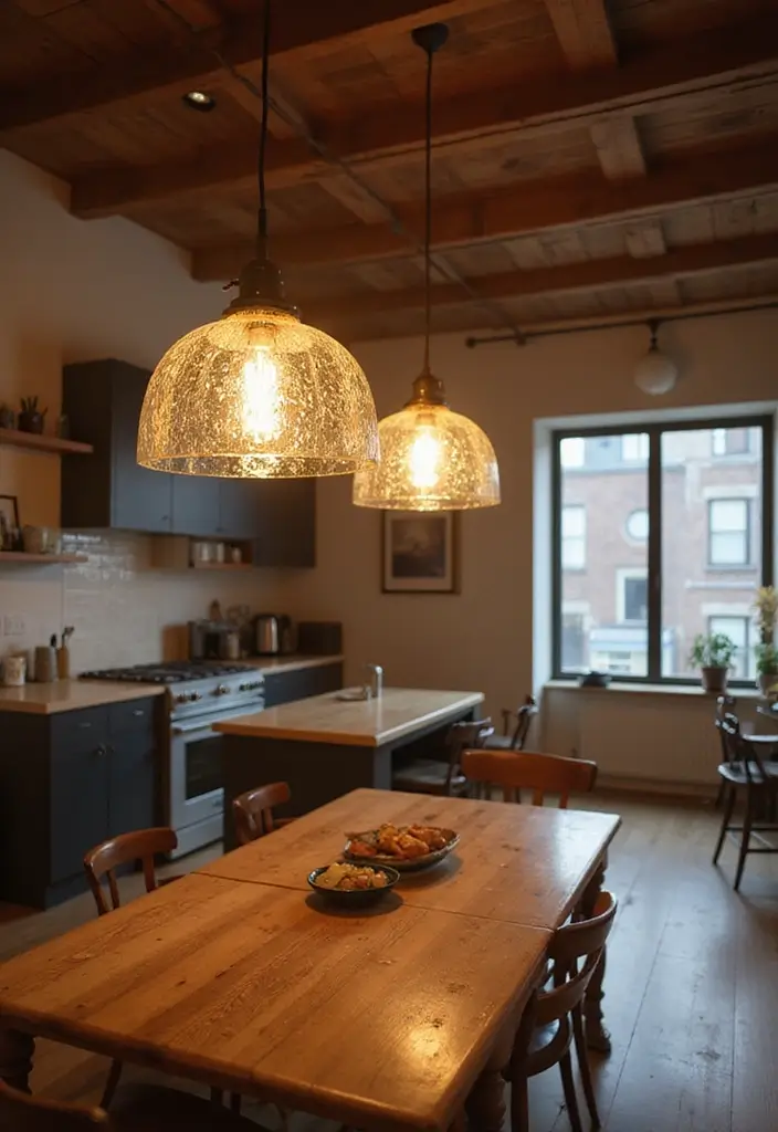 26 Apartment Lighting Ideas That Brighten Up Any Room 1 26 Apartment Lighting Ideas That Brighten Up Any Room - 1. Recycled Glass Pendant Lights