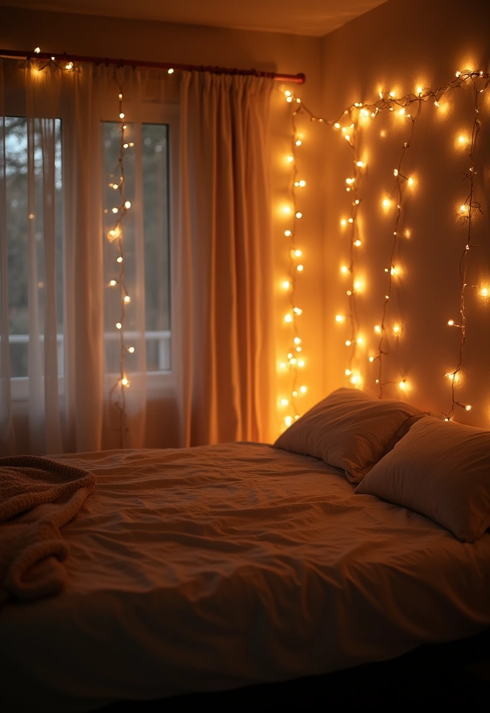 26 Apartment Lighting Ideas That Brighten Up Any Room 26 26 Apartment Lighting Ideas That Brighten Up Any Room - 26. Soft Glow String Lights