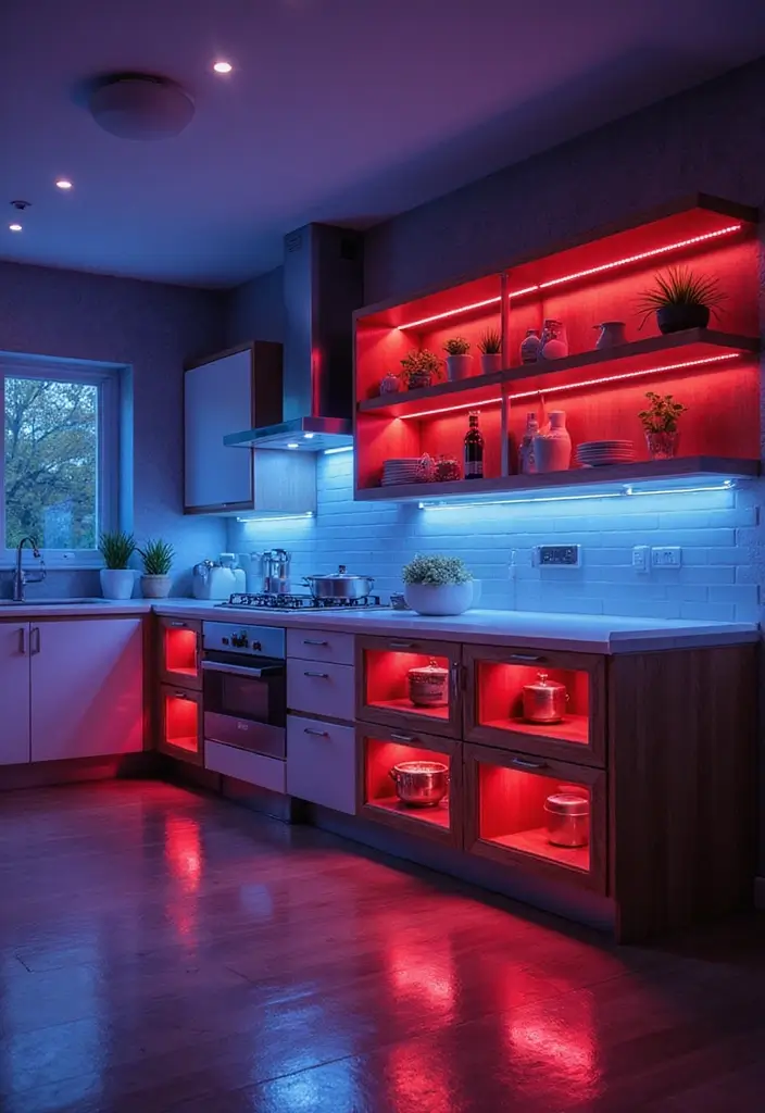 26 Apartment Lighting Ideas That Brighten Up Any Room 7 26 Apartment Lighting Ideas That Brighten Up Any Room - 7. LED Strip Lights
