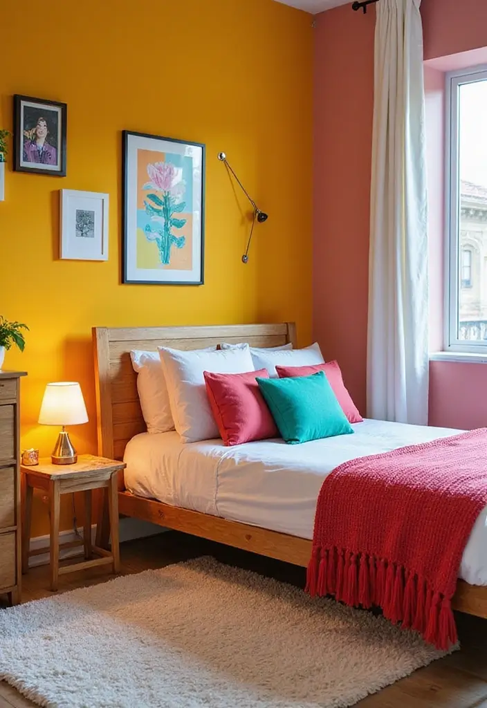 26 Bedroom Studio Ideas That Balance Comfort and Function 21 26 Bedroom Studio Ideas That Balance Comfort and Function 21. Playful Color Combinations