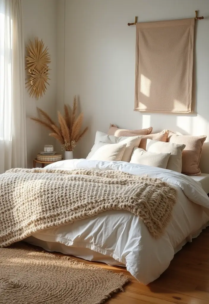 26 Bedroom Studio Ideas That Balance Comfort and Function 9 26 Bedroom Studio Ideas That Balance Comfort and Function 9. Textured Fabrics for Warmth