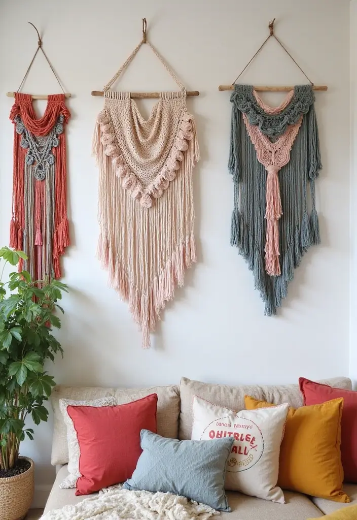 26 College Apartment Decor Ideas on a Budget 1. Bohemian Wall Hangings