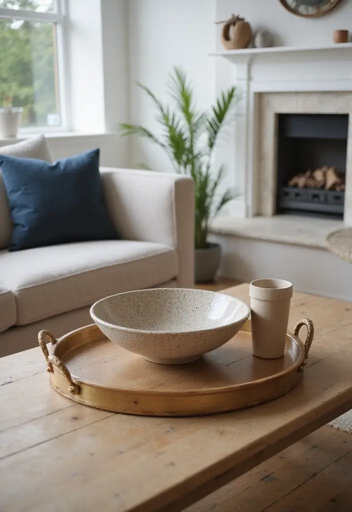 26 College Apartment Decor Ideas on a Budget 20. Decorative Bowls and Trays