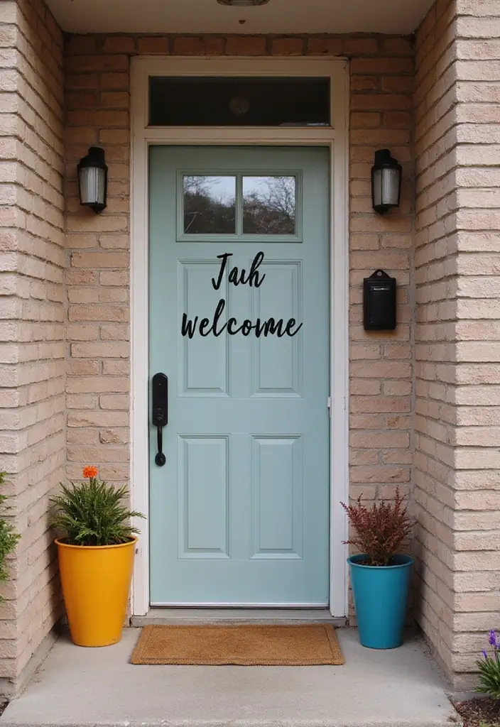 26 College Apartment Decor Ideas on a Budget 21. Creative Door Decor