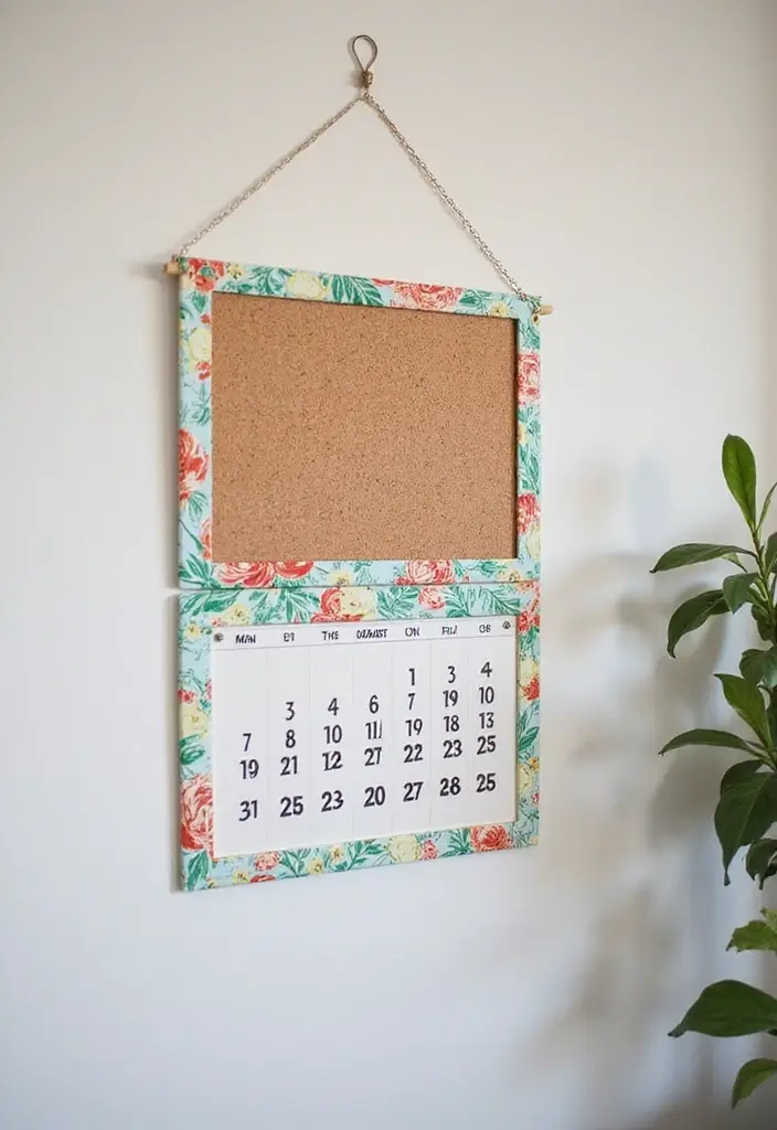 26 College Apartment Decor Ideas on a Budget 25. DIY Wall Calendar