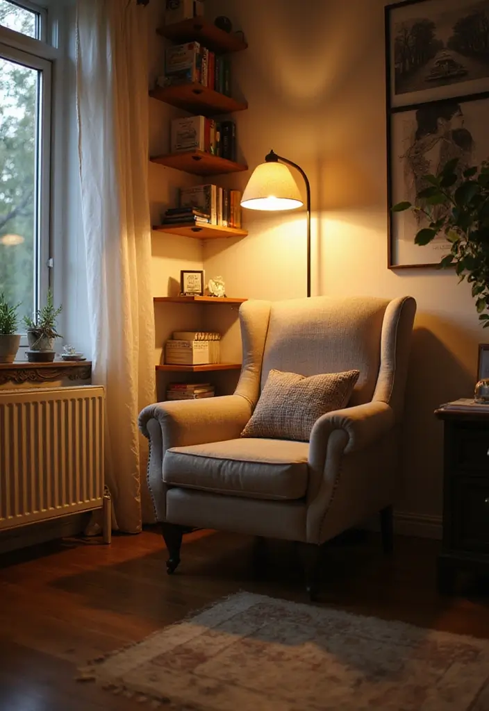 26 College Apartment Decor Ideas on a Budget 26. Cozy Reading Nook