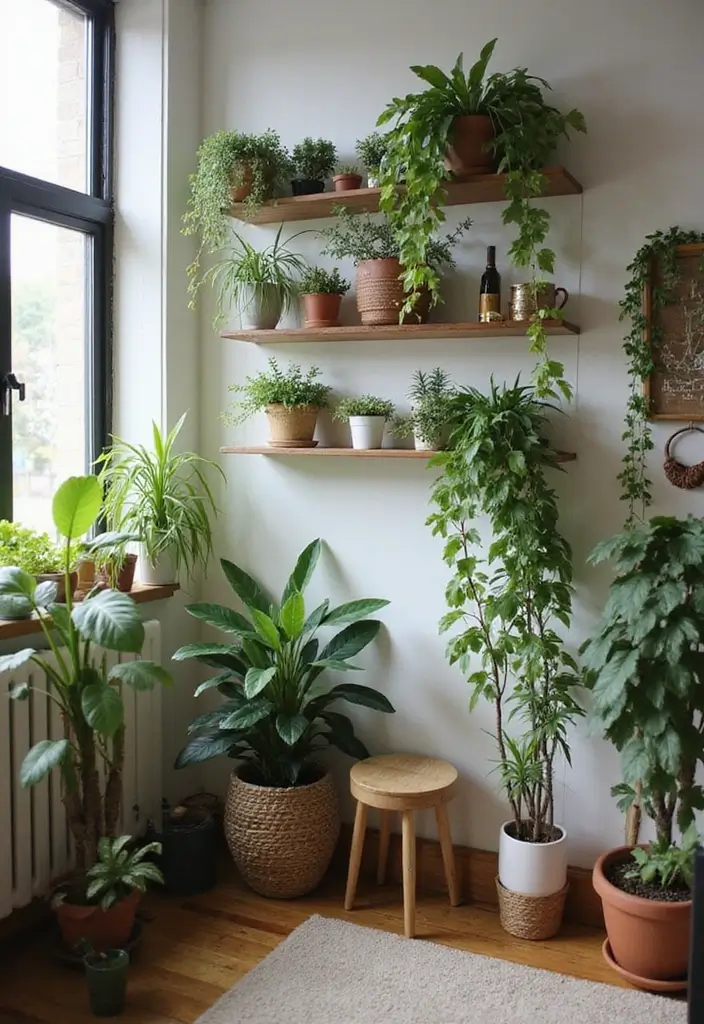 26 College Apartment Decor Ideas on a Budget 3. Indoor Plants