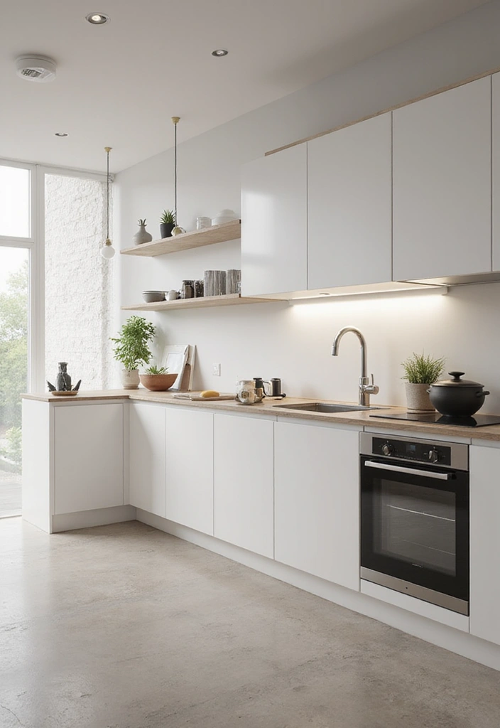 26 Kitchen Apartment Layouts That Save Space Beautifully - 22. Emphasis on Clean Lines