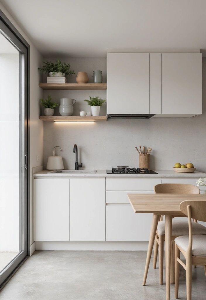 26 Kitchen Apartment Layouts That Save Space Beautifully - 3. Minimalist Designs