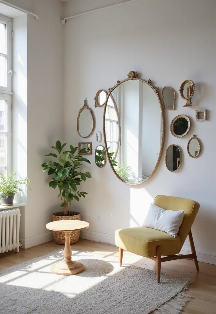 26 Small Loft Apartment Layouts That Save Space Smartly 5 26 Small Loft Apartment Layouts That Save Space Smartly - 5. Use of Mirrors