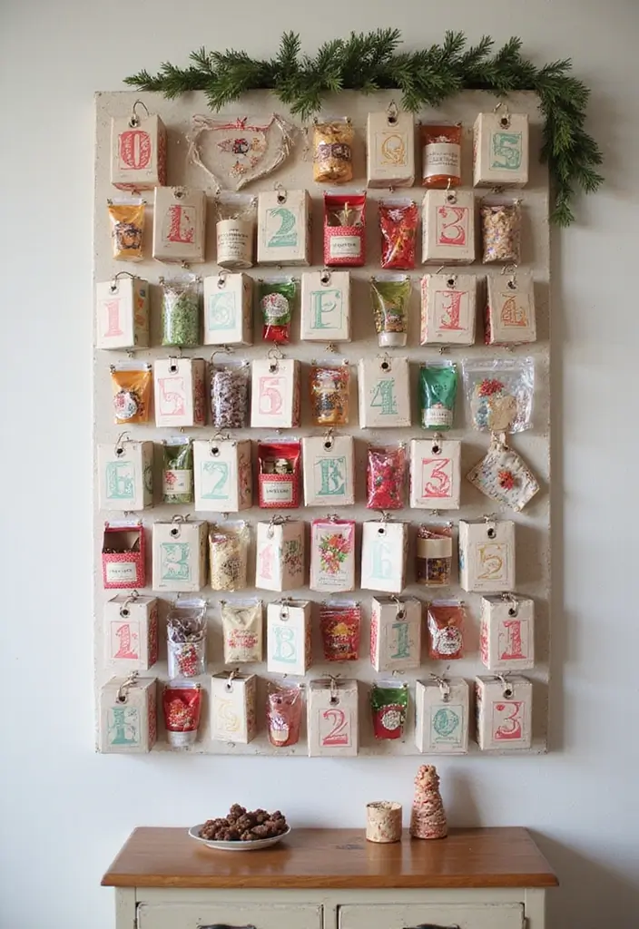 27 Apartment Christmas Decor Ideas That Spark Holiday Magic 9 27 Apartment Christmas Decor Ideas That Spark Holiday Magic - 9. DIY Advent Calendar