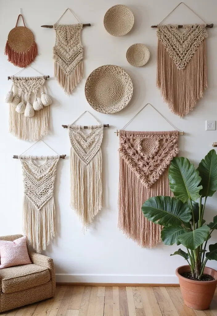 27 Apartment Decor Aesthetic Looks That Are Pinterest-Worthy - 10. Wall Hangings