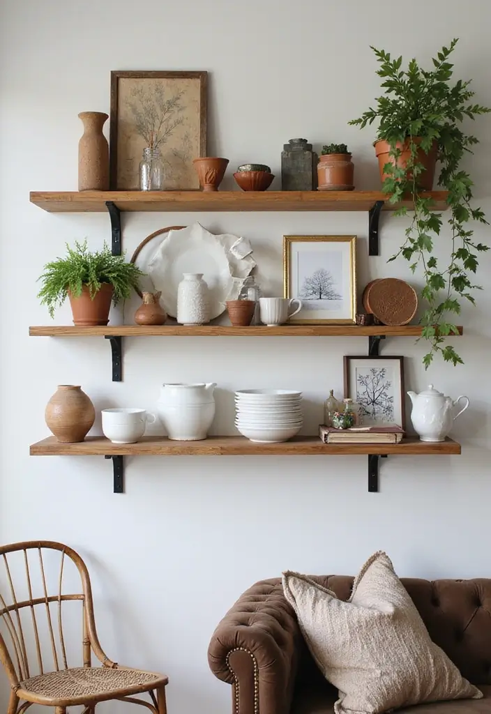 27 Apartment Decor Aesthetic Looks That Are Pinterest-Worthy - 13. Open Shelving