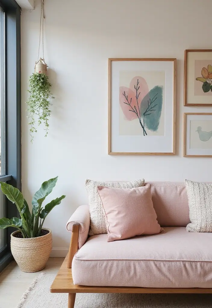27 Apartment Decor Aesthetic Looks That Are Pinterest-Worthy - 14. Soft Color Accents