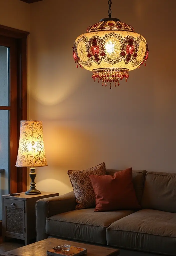 27 Apartment Decor Aesthetic Looks That Are Pinterest-Worthy - 16. Unique Light Fixtures