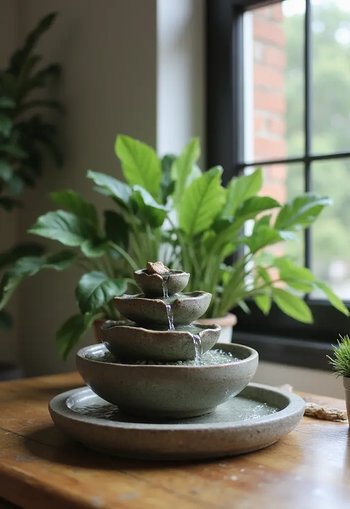 27 Apartment Decor Aesthetic Looks That Are Pinterest-Worthy - 19. Indoor Water Features