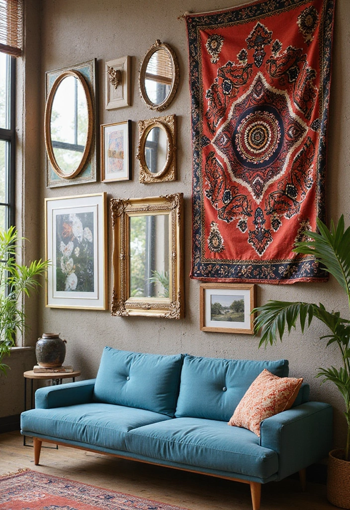 27 Apartment Decor Aesthetic Looks That Are Pinterest-Worthy - 2. Statement Wall Art
