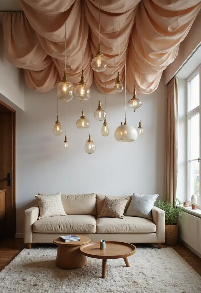 27 Apartment Decor Aesthetic Looks That Are Pinterest-Worthy - 26. Creative Ceiling Decor