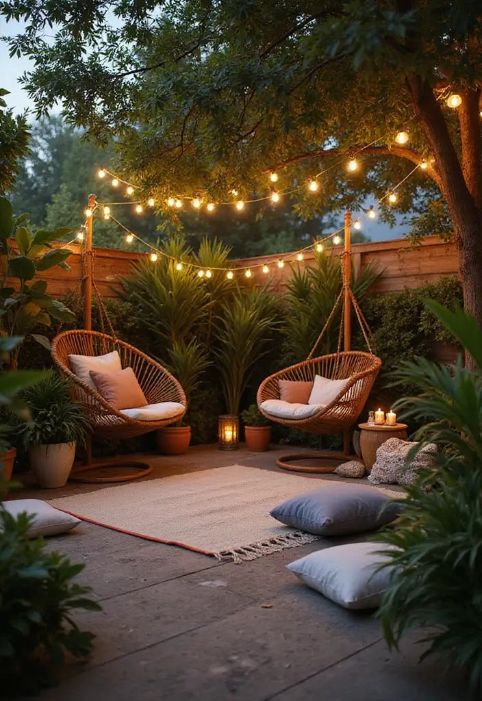 27 Apartment Decor Aesthetic Looks That Are Pinterest-Worthy - 9. Cozy Outdoor Spaces
