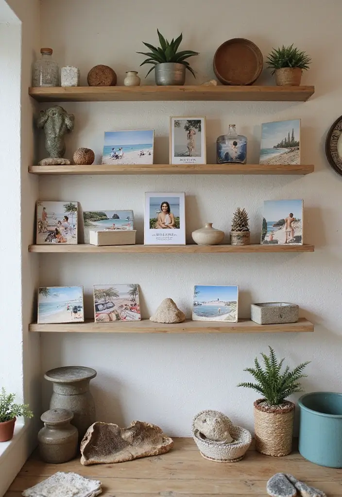 27 Beachy Apartment Ideas That Bring Coastal Vibes Home 26 27 Beachy Apartment Ideas That Bring Coastal Vibes Home - 26. Personalized Souvenirs