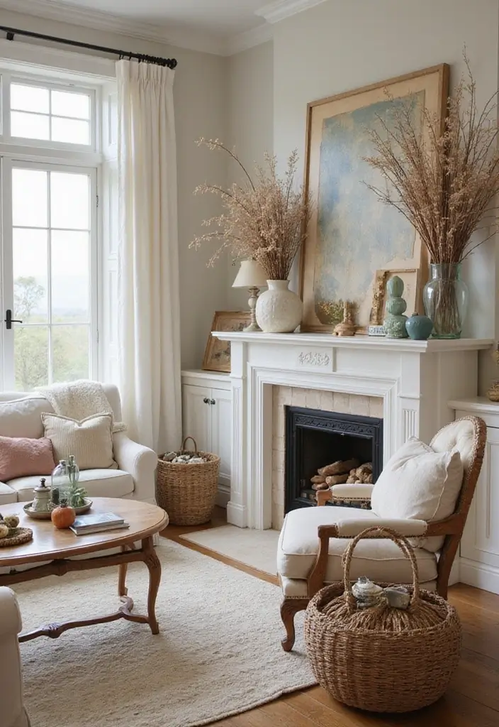 27 Beachy Apartment Ideas That Bring Coastal Vibes Home 27 27 Beachy Apartment Ideas That Bring Coastal Vibes Home - 27. Seasonal Coastal Decor